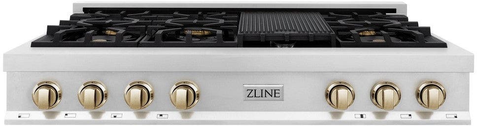 Zline RTZ48G Stainless Steel with Gold Accents