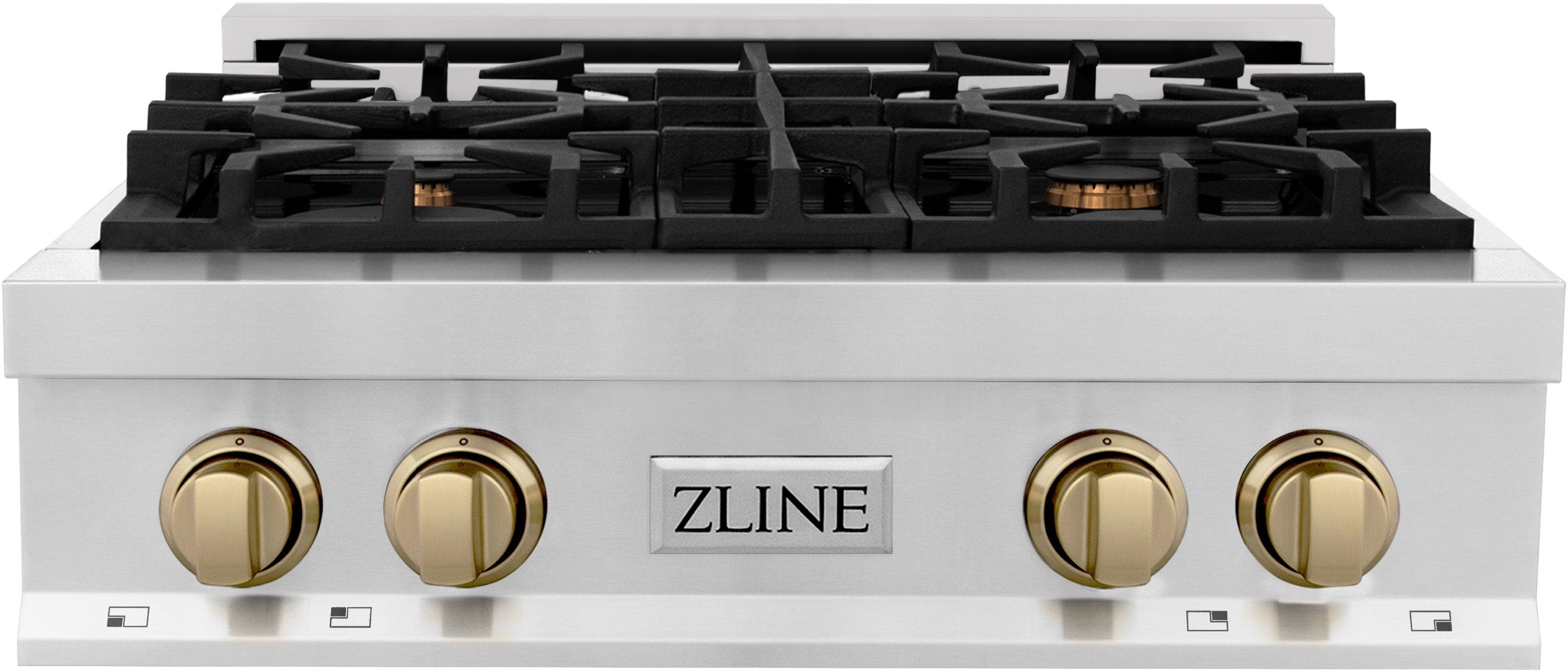 Zline RTZ30CB Stainless Steel And Champagne Bronze Accents
