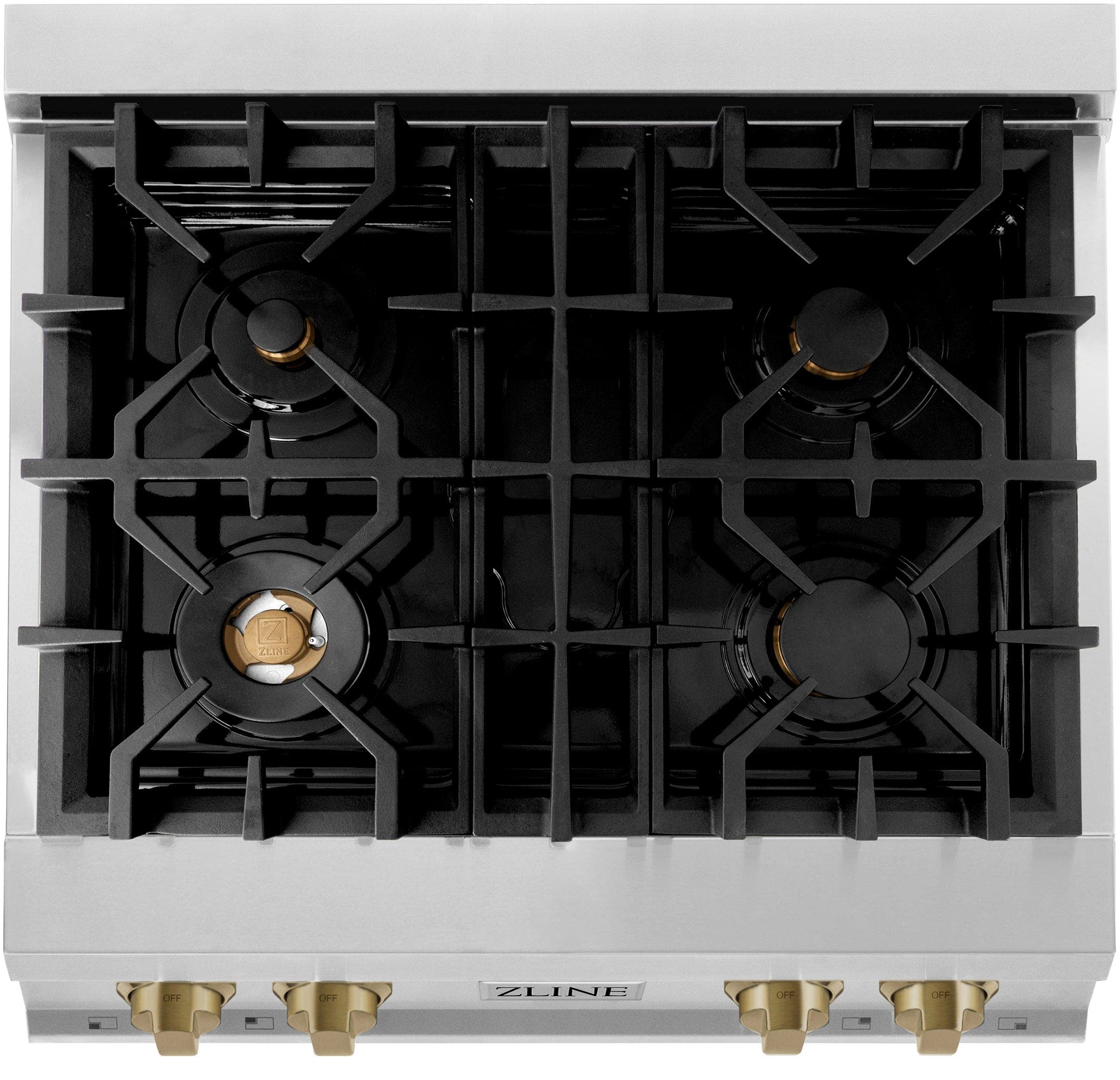 Zline RTZ30CB Stainless Steel And Champagne Bronze Accents