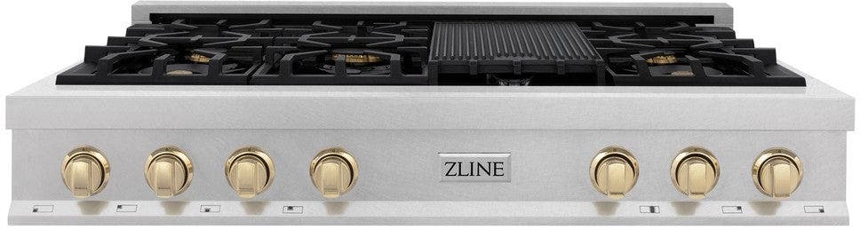 Zline RTSZ48G Durasnow Stainless Steel And Gold Accents