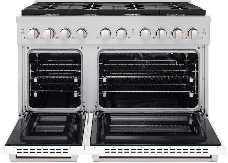 Zline SGRWM48 Stainless Steel With White Matte Doors