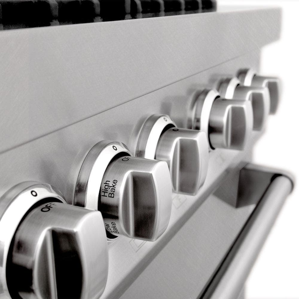 Zline RASSNBR60 Fingerprint Resistant Stainless Steell With Brass ...