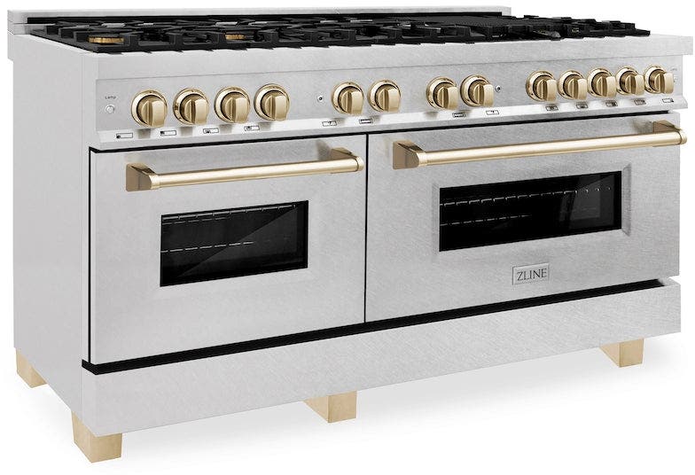 Zline RASZSN60G Durasnow Stainless Steel With Gold Accents