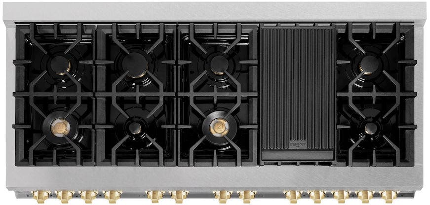 Zline RASZSN60G Durasnow Stainless Steel With Gold Accents