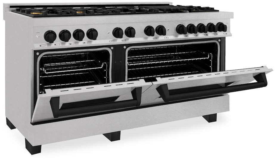 Zline RASZSN60MB Durasnow Stainless Steel With Matte Black Accents