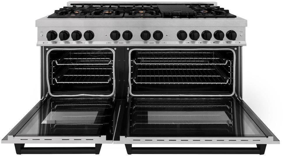 Zline RASZSN60MB Durasnow Stainless Steel With Matte Black Accents