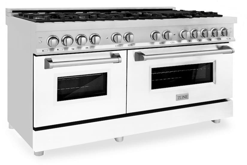 Zline RAWM60 Stainless Steel And White Matte Door