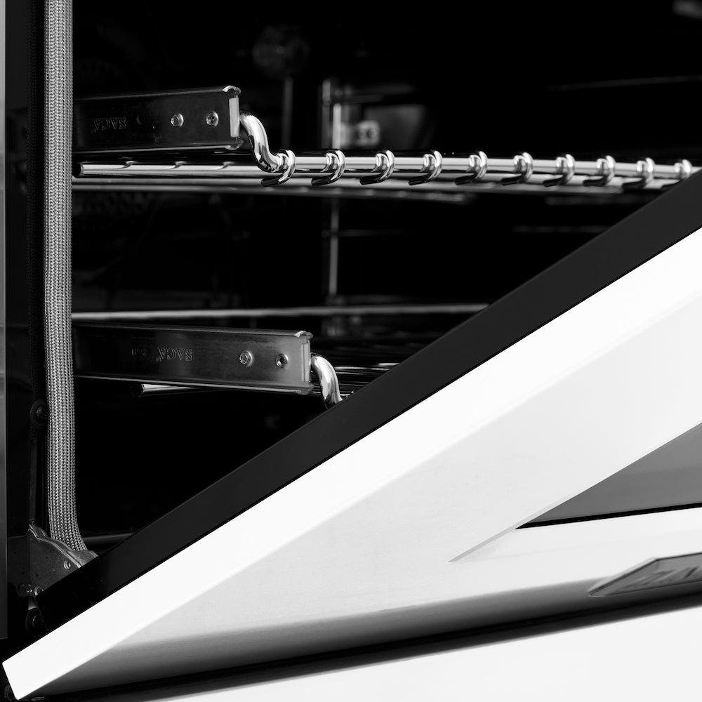 Zline RAWM60 Stainless Steel And White Matte Door
