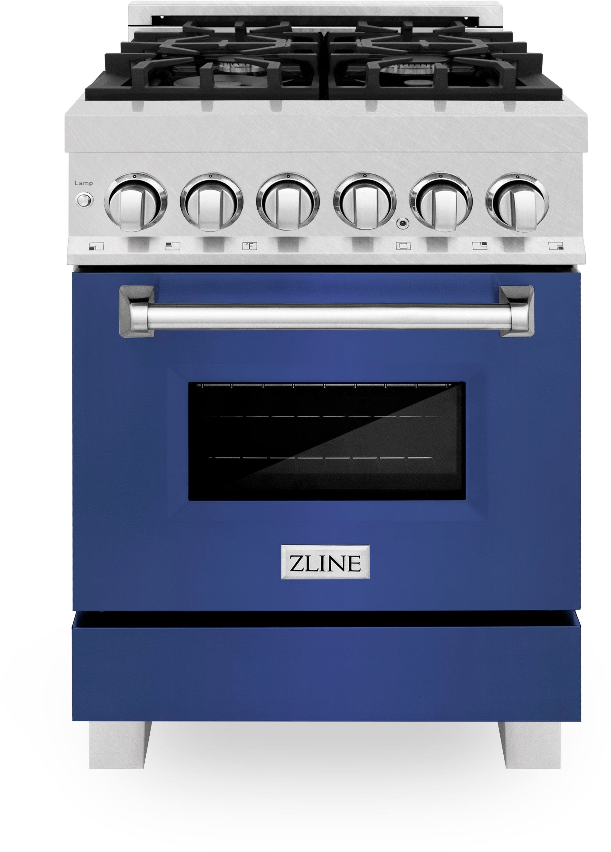 Zline RASBM24 Durasnowstainless Steel With Blue Matte Door