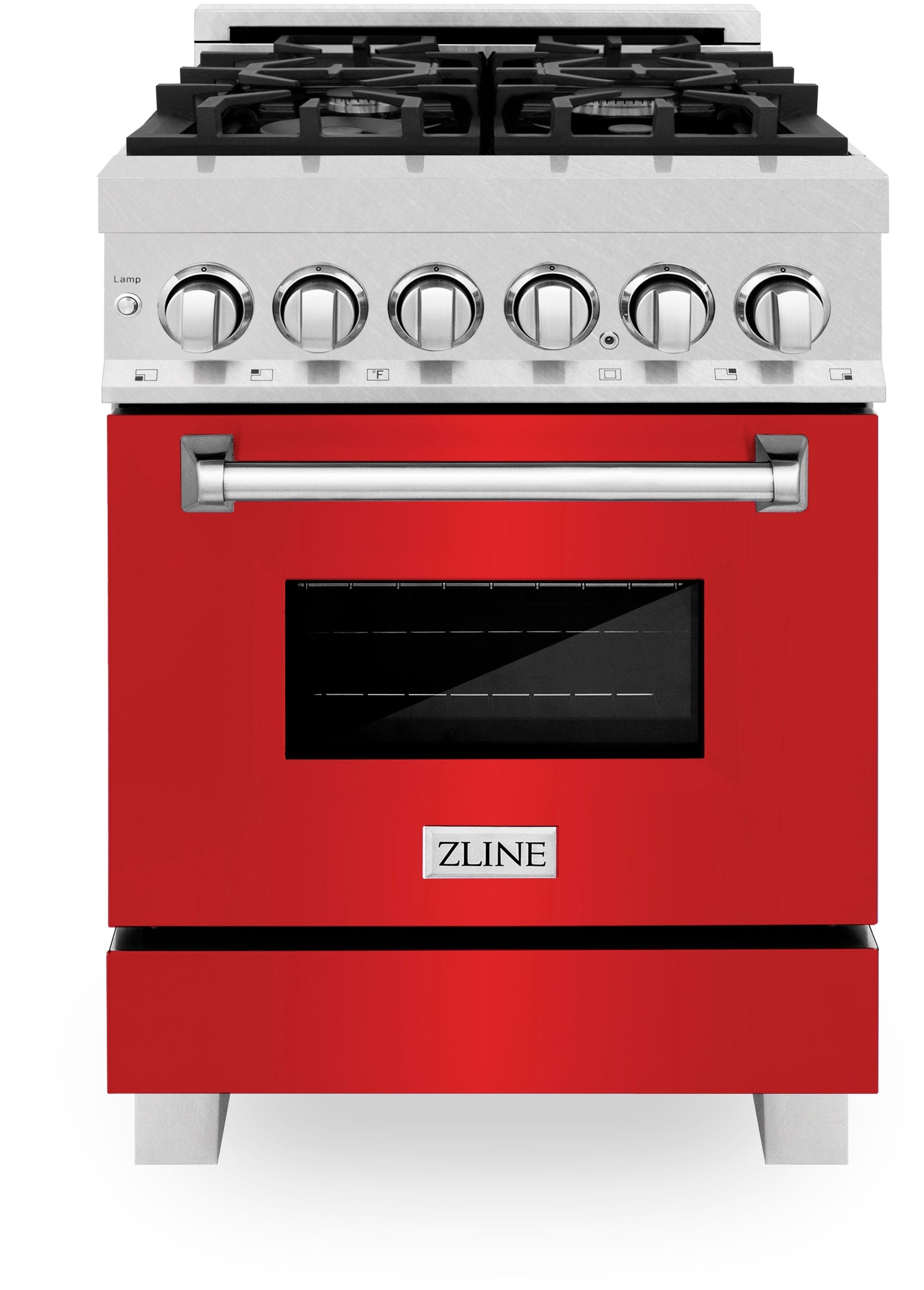 Zline RASRM24 Durasnowstainless Steel With Red Matte Door