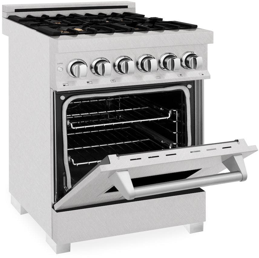 Zline RASSNBR24 Durasnowstainless Steel With Brass Burners
