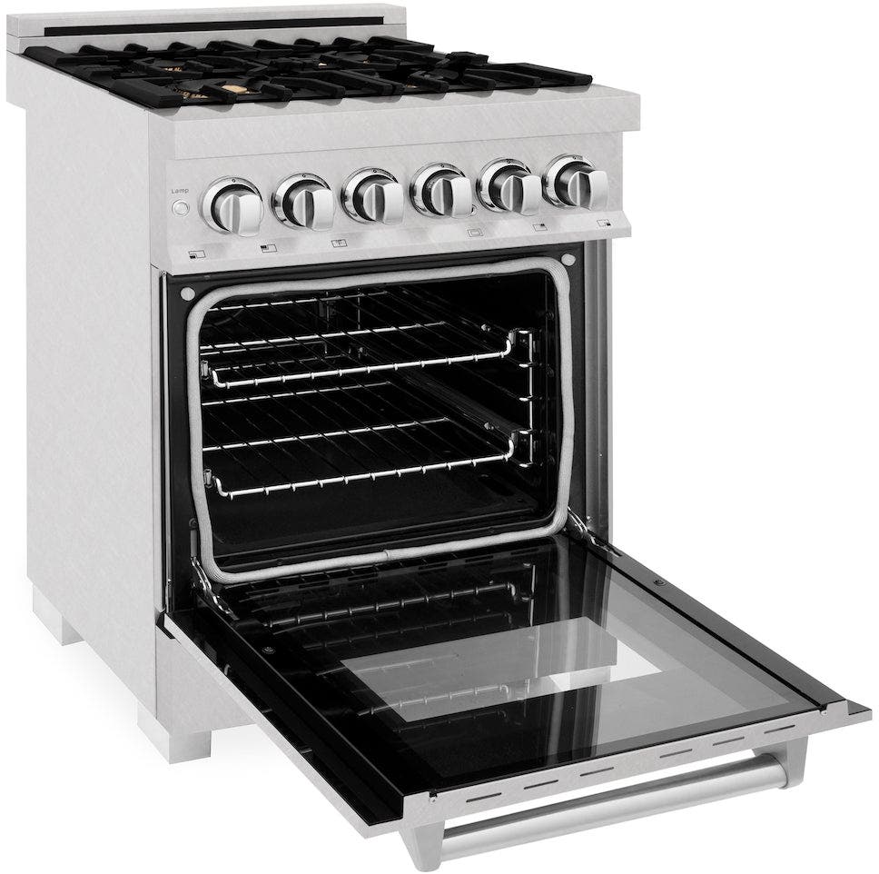 Zline RASSNBR24 Durasnowstainless Steel With Brass Burners