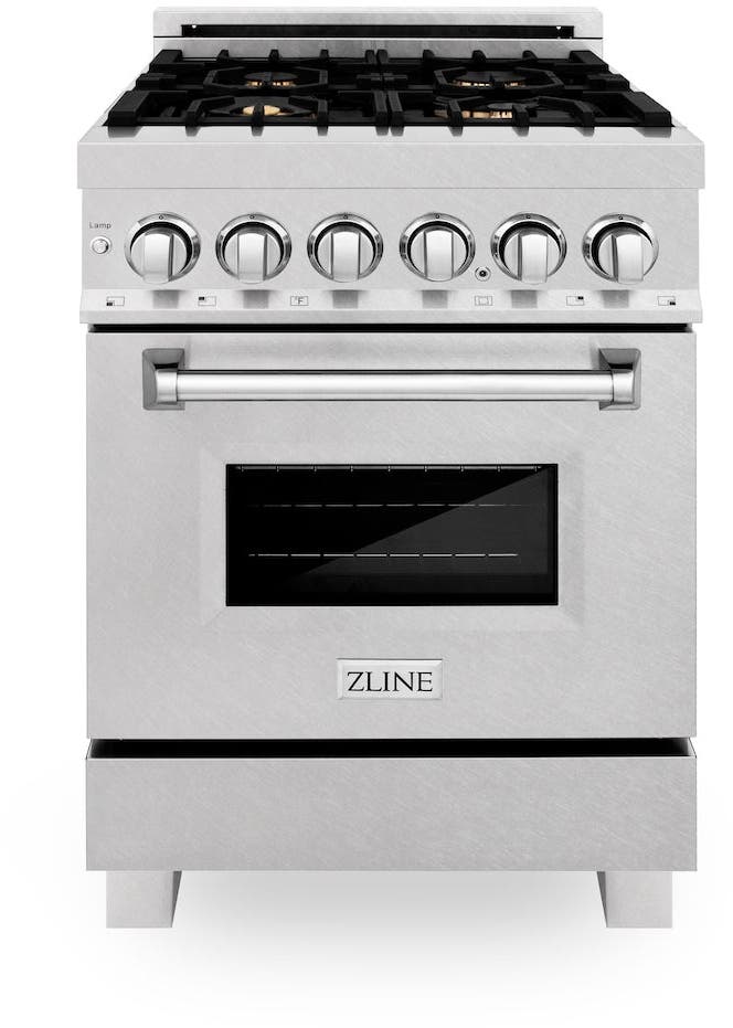 Zline RASSNBR24 Durasnowstainless Steel With Brass Burners
