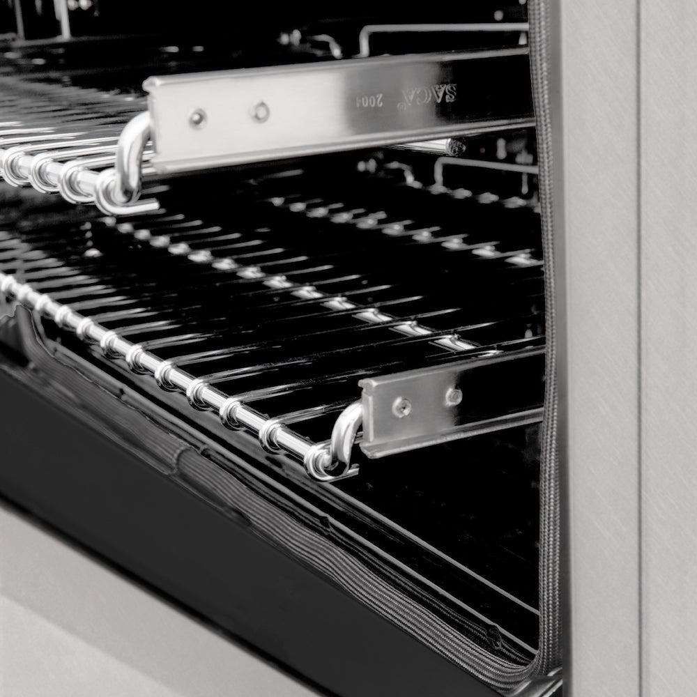 Zline RASSNBR24 Durasnowstainless Steel With Brass Burners