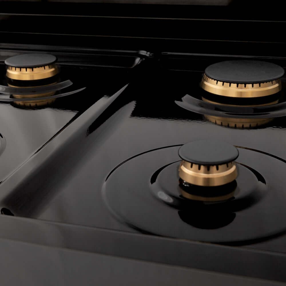 Zline RABZ30G Black Stainless Steel With Gold Accents