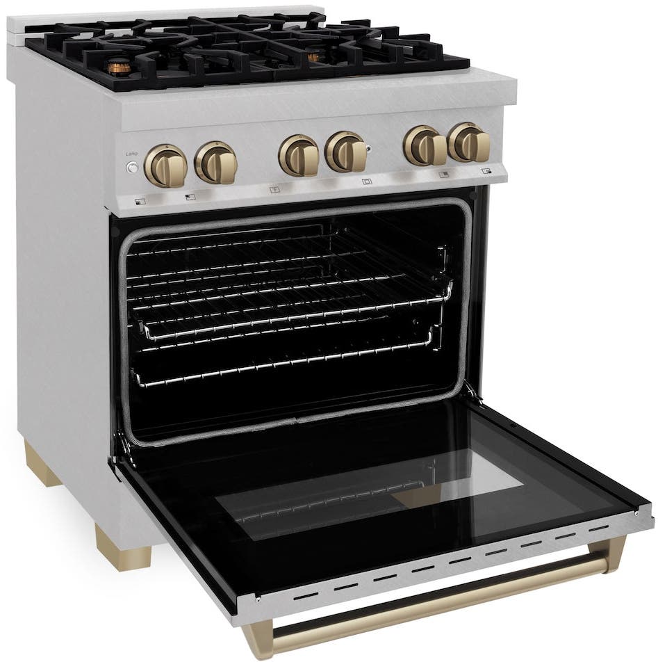 Zline RASZSN30CB Durasnow Stainless Steel With Champagne Bronze Acc...