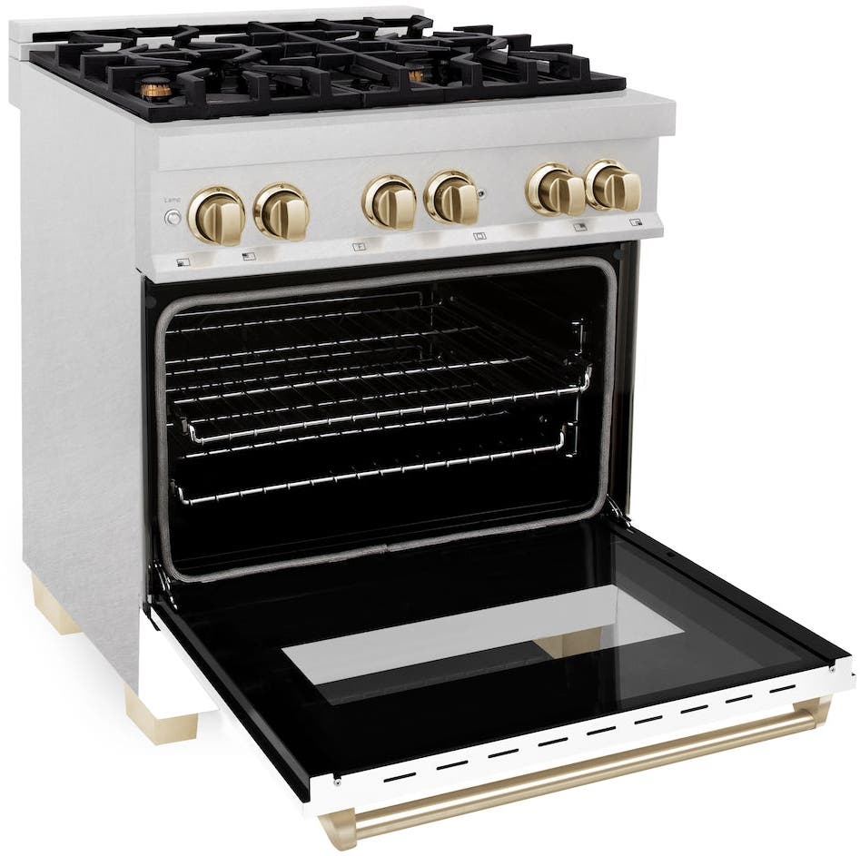 Zline RASZWM30G Durasnow Stainless Steel With White Matte Door And...
