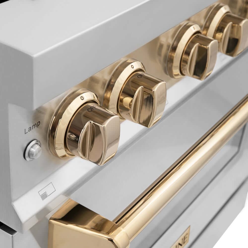 Zline RAZ36G Stainless Steel With Gold Accents