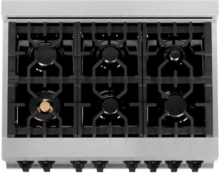 Zline RASZSN36MB Durasnow Stainless Steel with Matte Black Accents