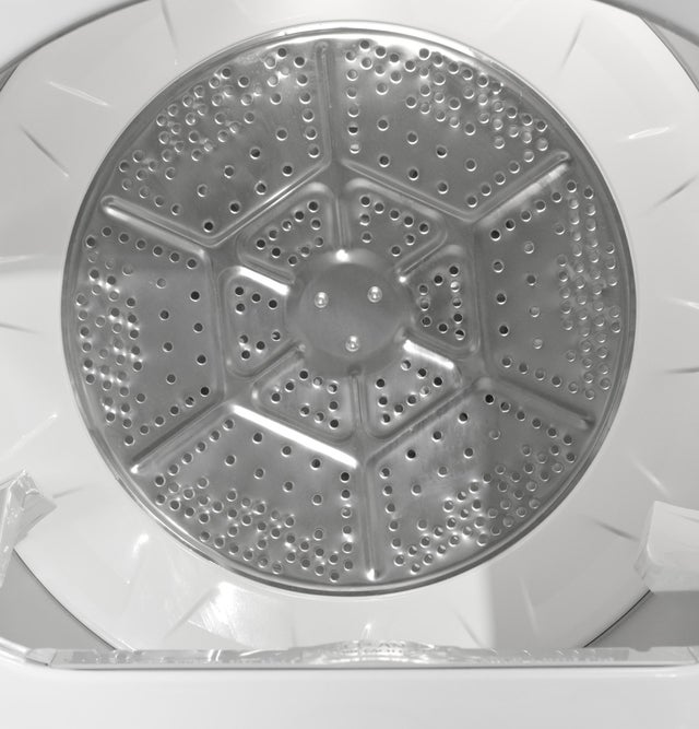 GE ETD48EASWWB 27 Inch Top Load Electric Dryer with Spanish Contr...