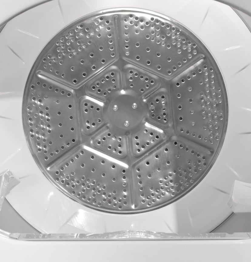 GE ETD48EASWWB 27 Inch Top Load Electric Dryer with Spanish Contr...