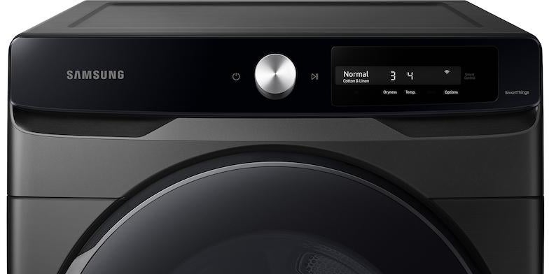 Samsung DVG45A6400V 27 Inch Gas Smart Dryer Brushed Black