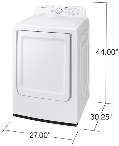 Samsung DVE41A3000W 7.2 cu. ft. Electric Dryer with Sensor Dry and 8 D...