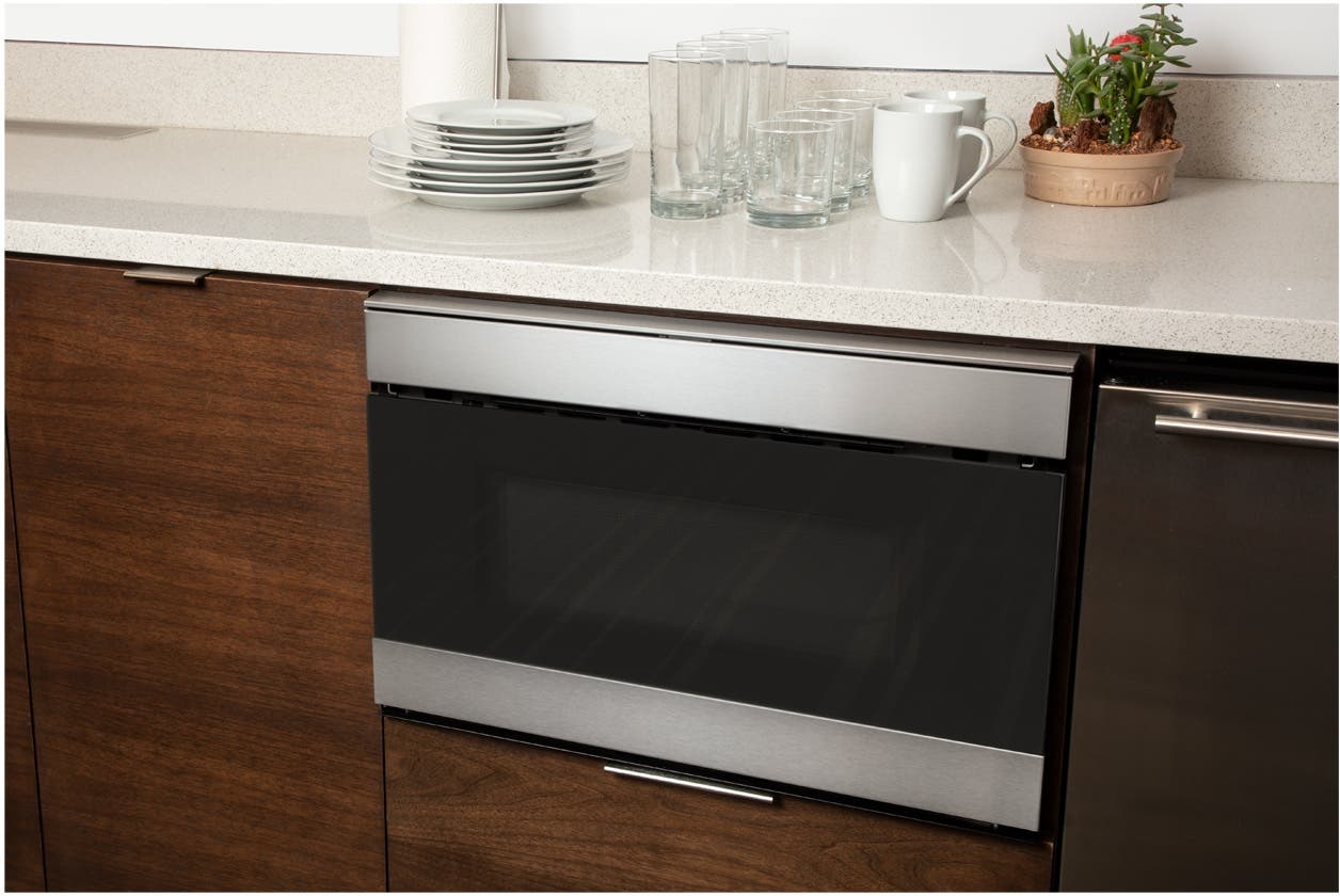 Sharp SMD2489ES Stainless Steel with Black Glass