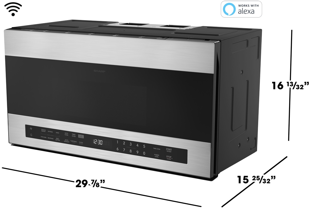 Sharp SMO1759JS Stainless Steel