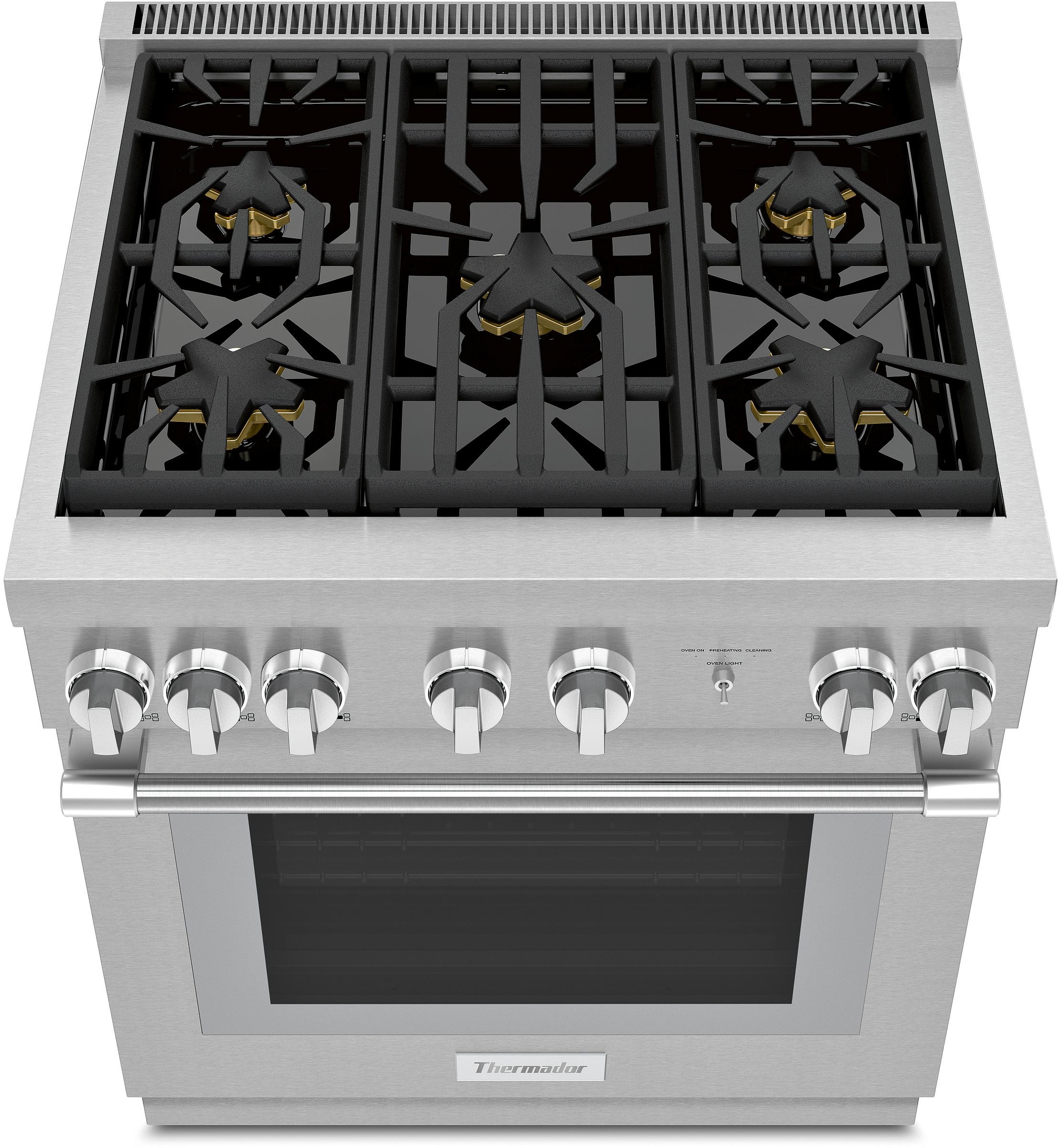 Thermador PRD305WHU Stainless Steel with 5 Sealed burner