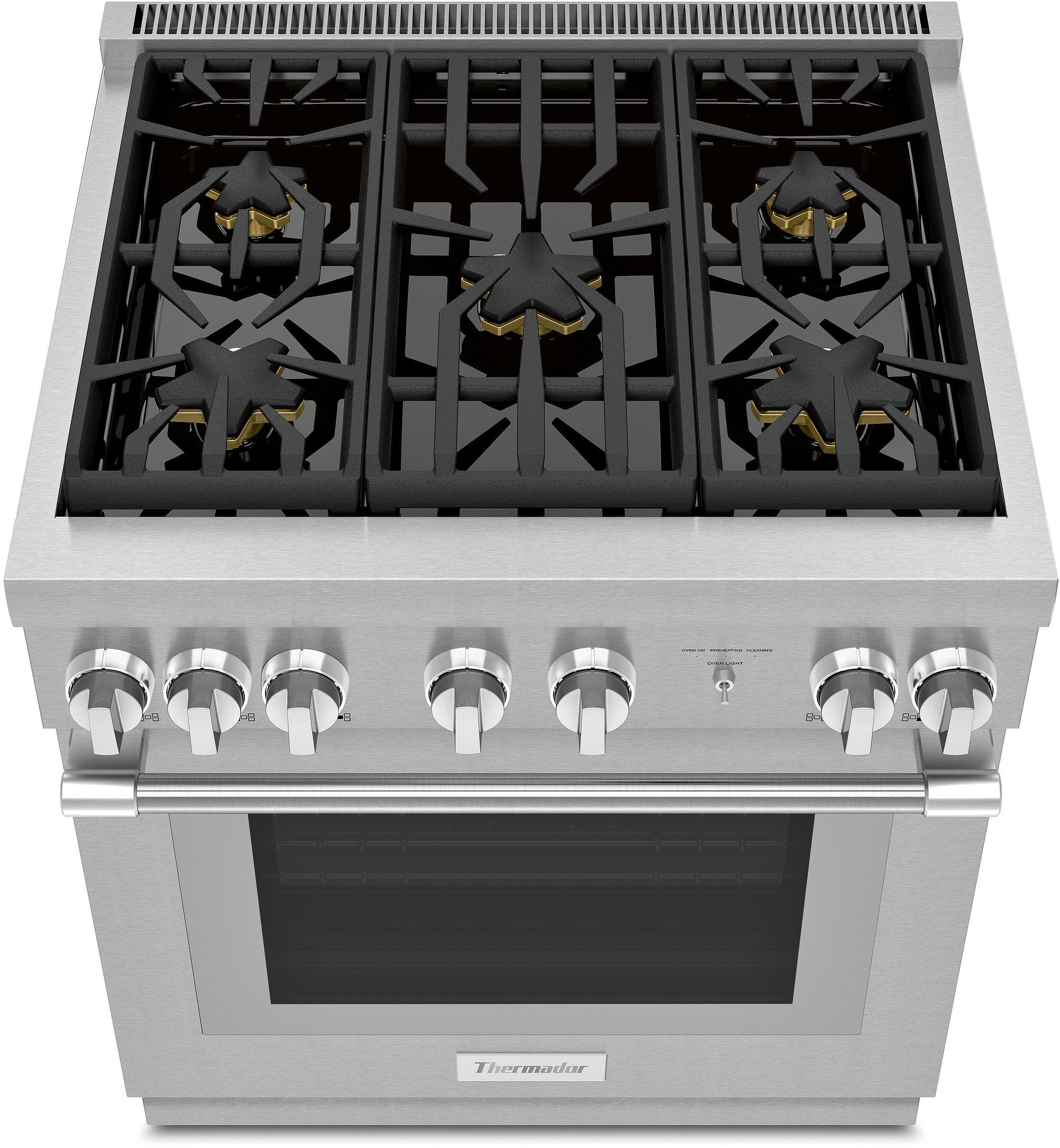 Thermador PRD305WHU Stainless Steel with 5 Sealed burner