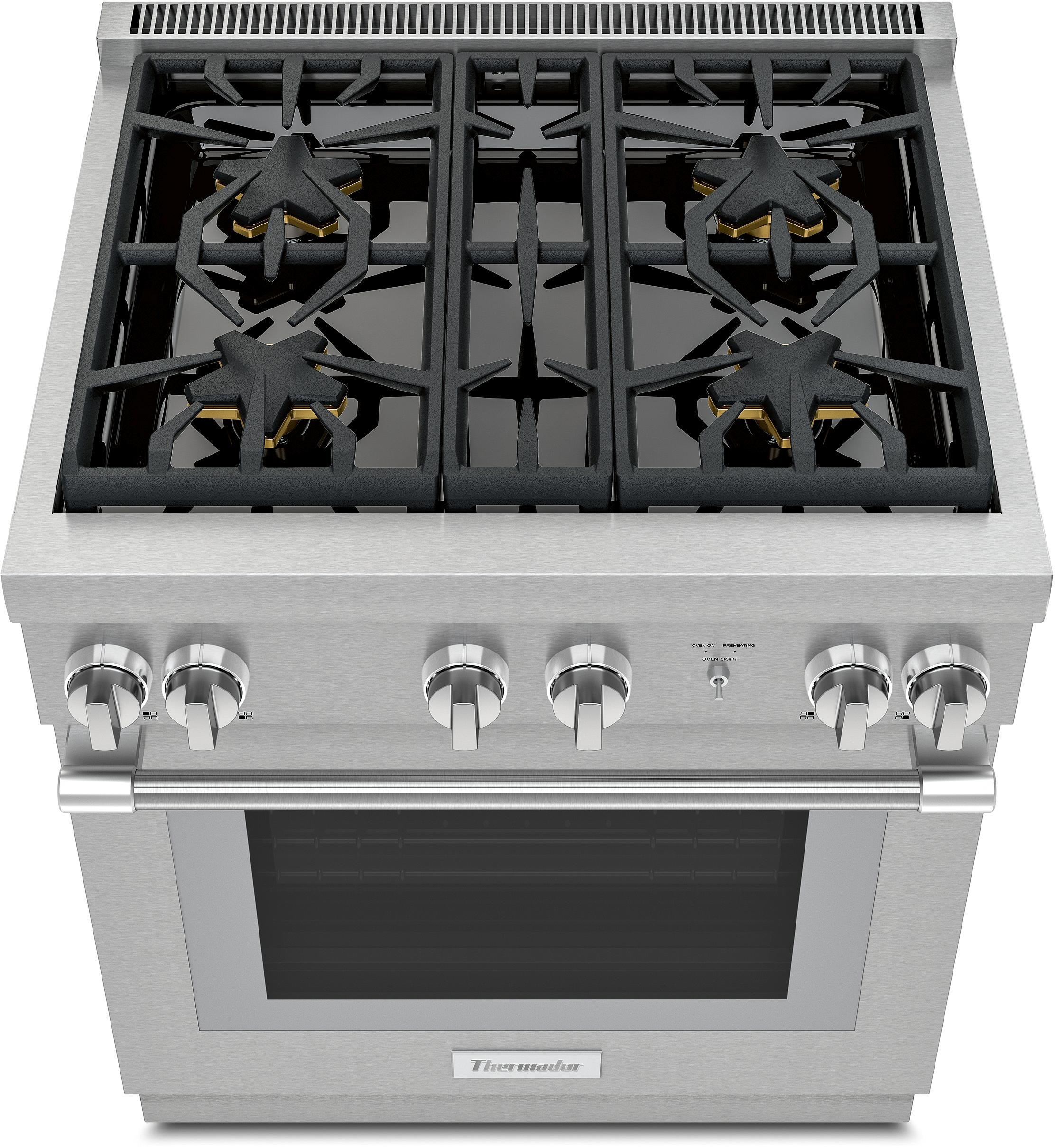 Thermador PRG304WH Stainless Steel with 4 Burners