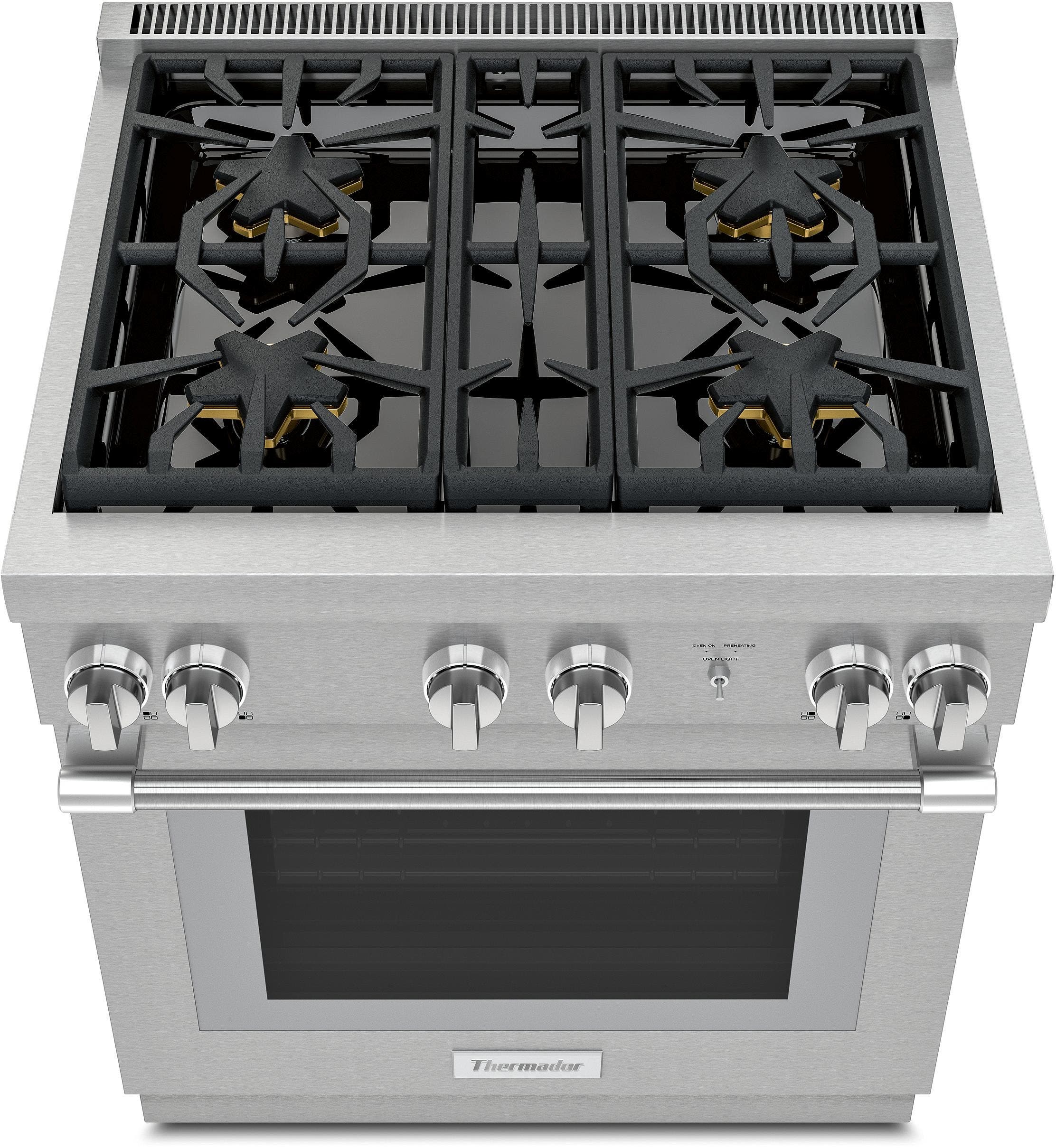 Thermador PRG304WH Stainless Steel with 4 Burners