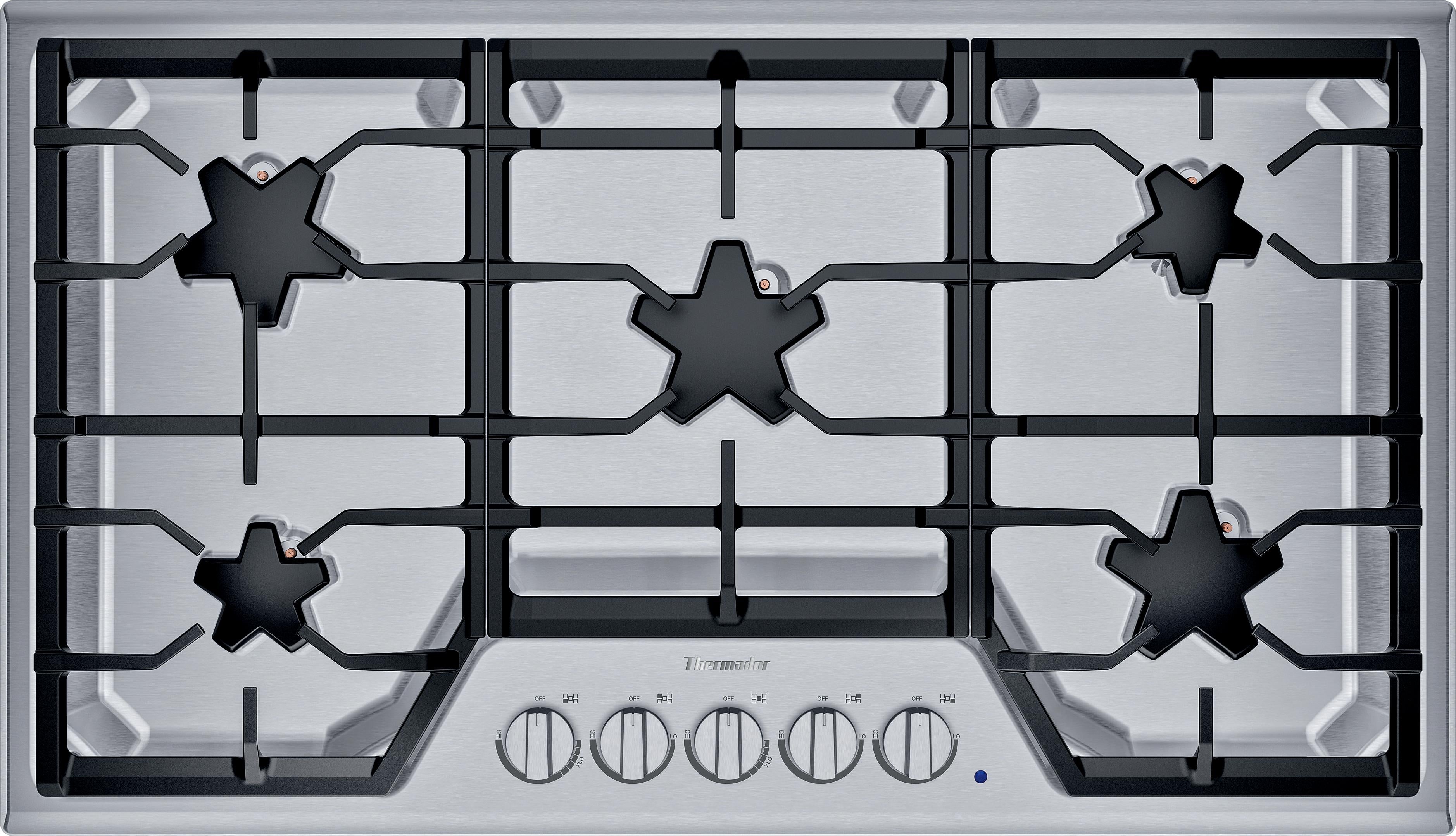 Thermador SGSX365TS 36 Inch Gas Cooktop Stainless Steel
