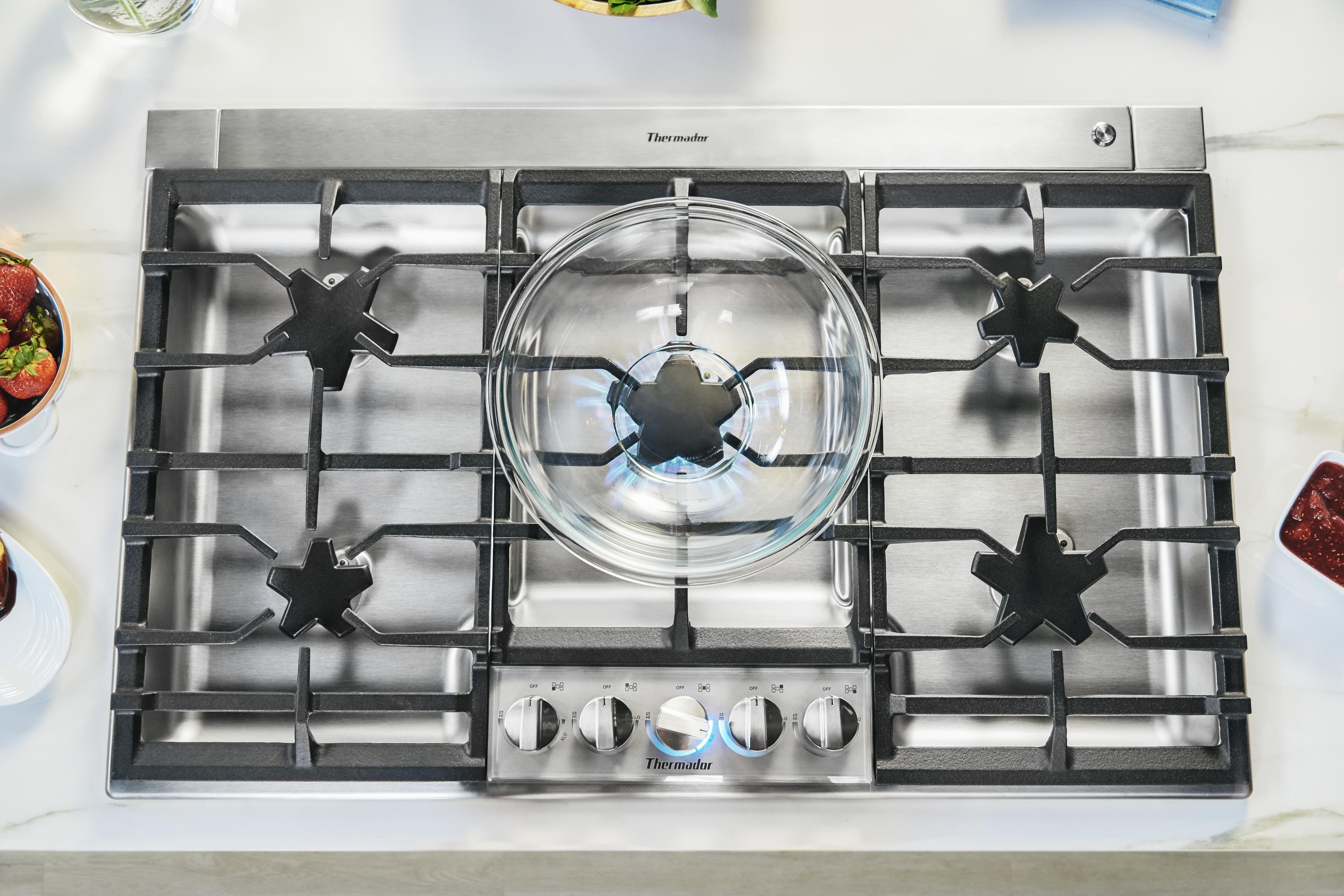 Thermador SGSXP365TS Stainless Steel, Pedestal Burners