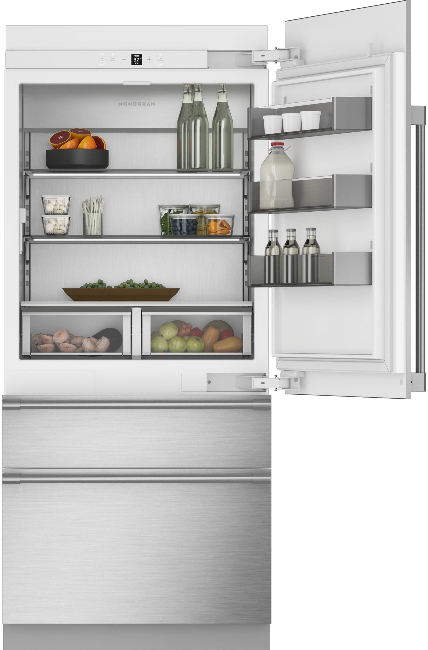 Monogram ZIC363IPVRH 36 Inch Premium Fully Integrated Panel Ready