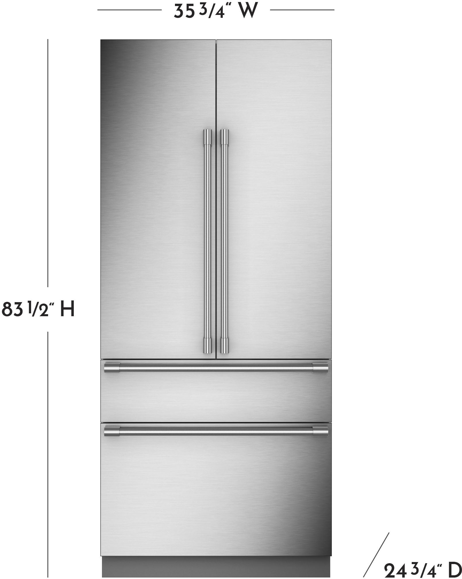 じろう Viking 7 Series Refrigerator Door Panel 30 Inch SS VIBDP36RSS | Abt