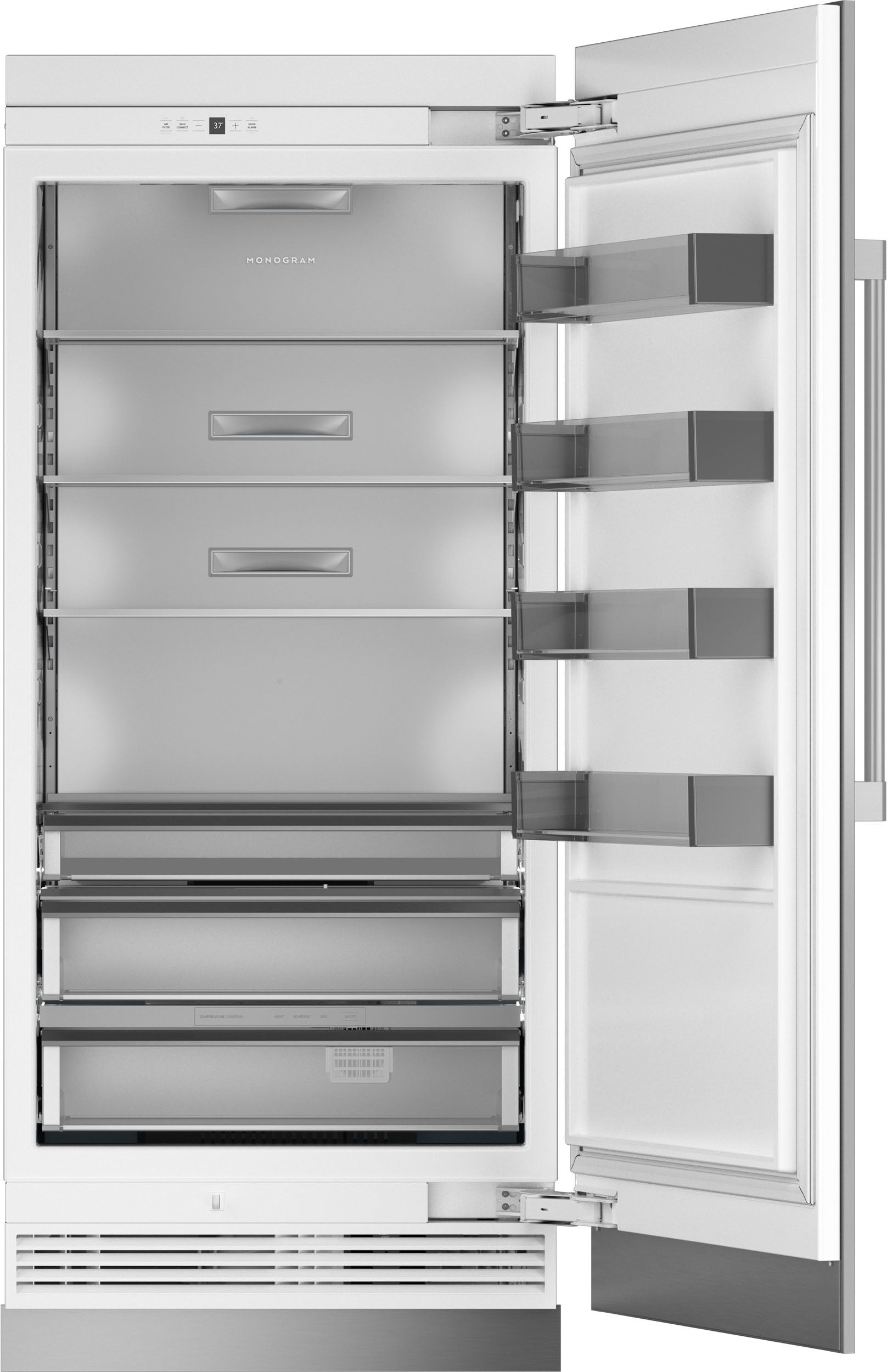 Monogram ZIR361NBRII 36 Inch Column Refrigerator: Panel Custom