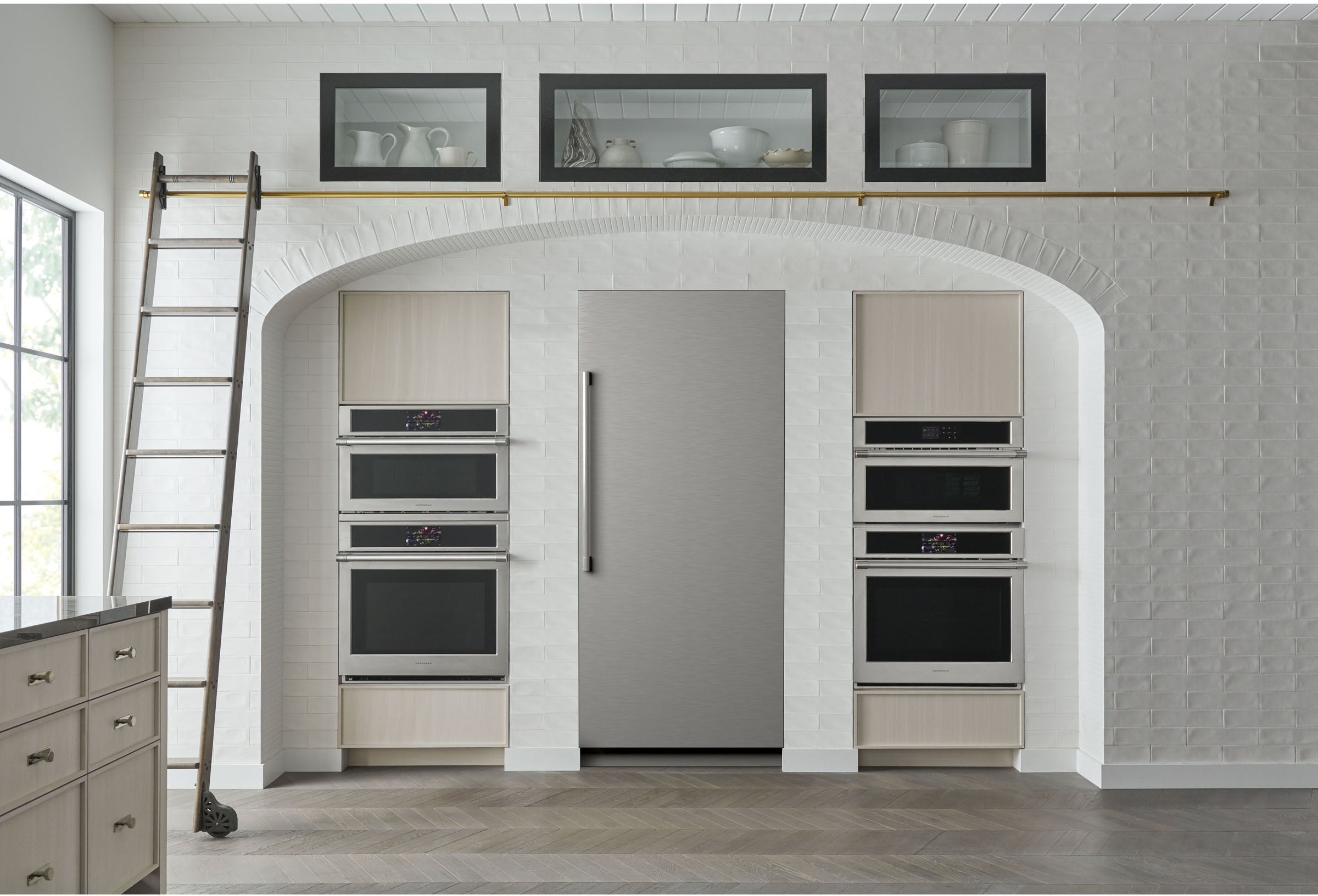 Monogram ZIR361NBRII 36 Inch Column Refrigerator: Panel Custom