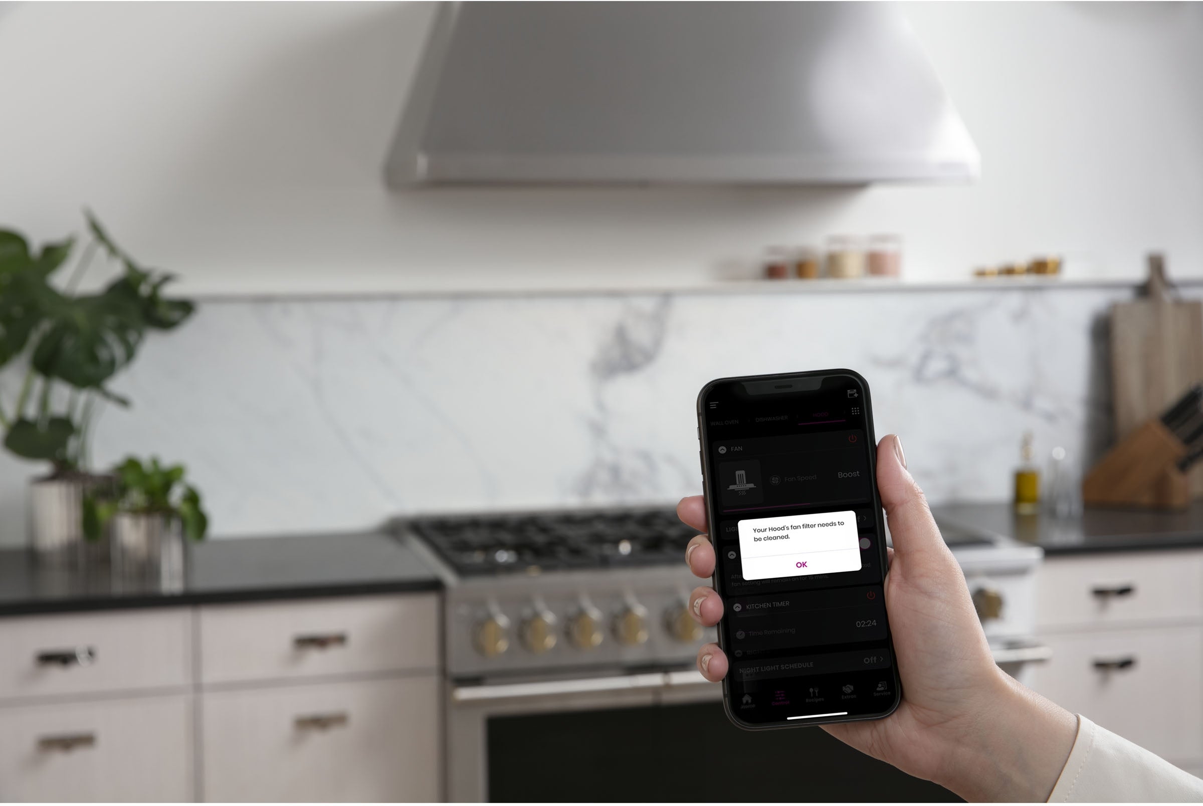 Monogram ZVW1480SPSS 48 Inch Wall Mount Ducted Range Hood