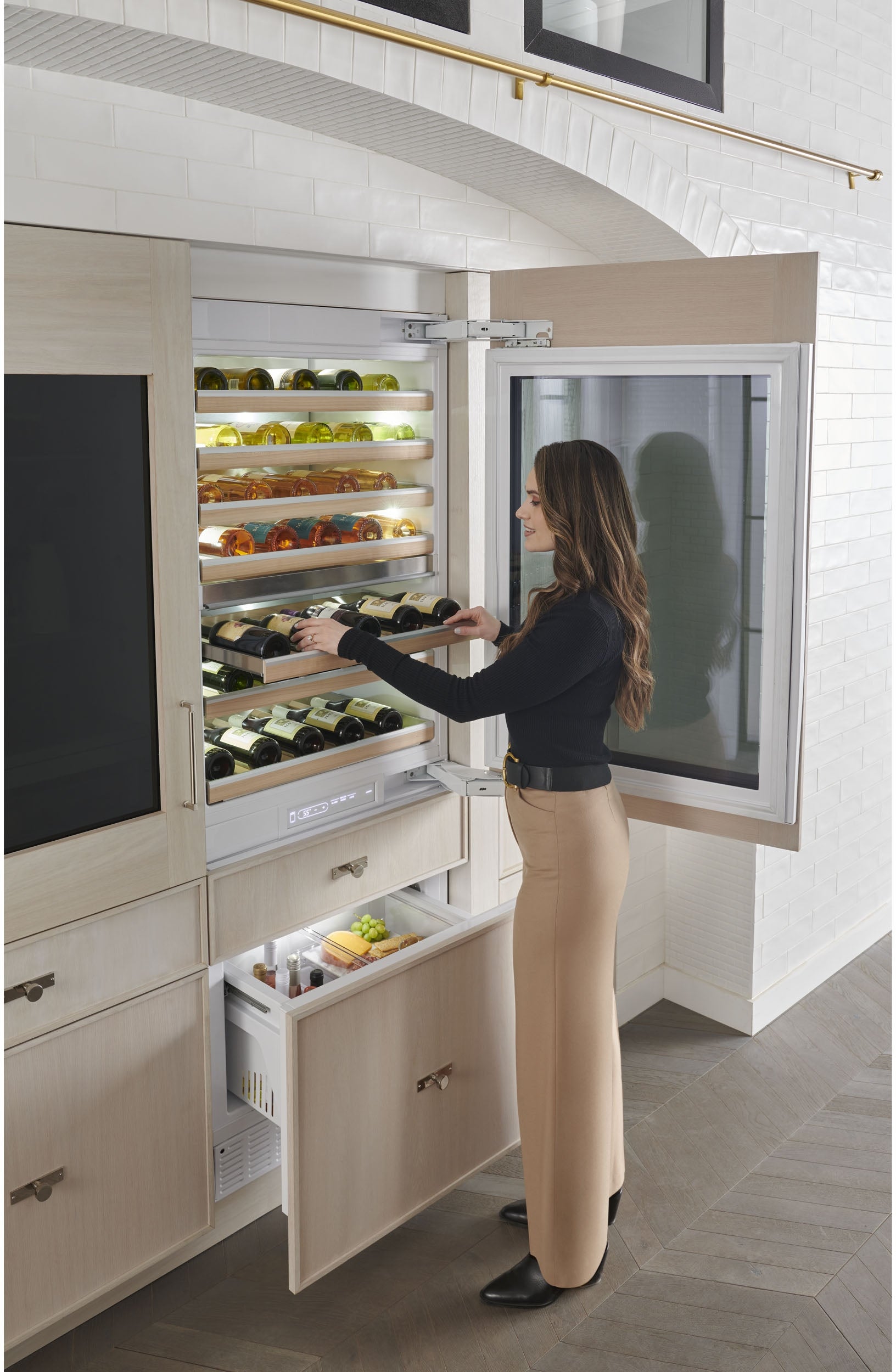 Monogram ZIW303NPPII 30 Inch Built-In Wine Refrigerator Custom