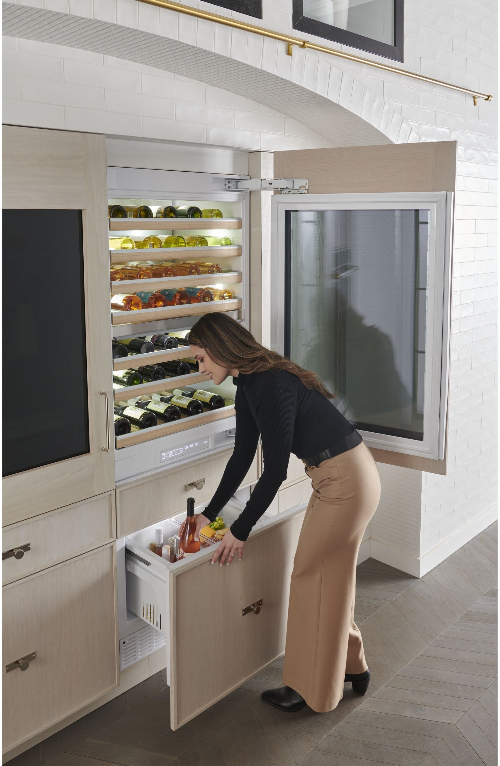 Monogram ZIW303NPPII 30 Inch Built-In Wine Refrigerator Custom