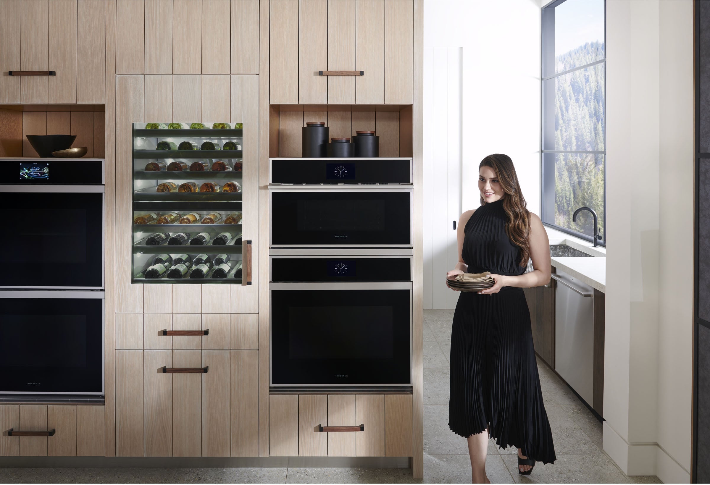 Monogram ZIW303NPPII 30 Inch Built-In Wine Refrigerator Custom