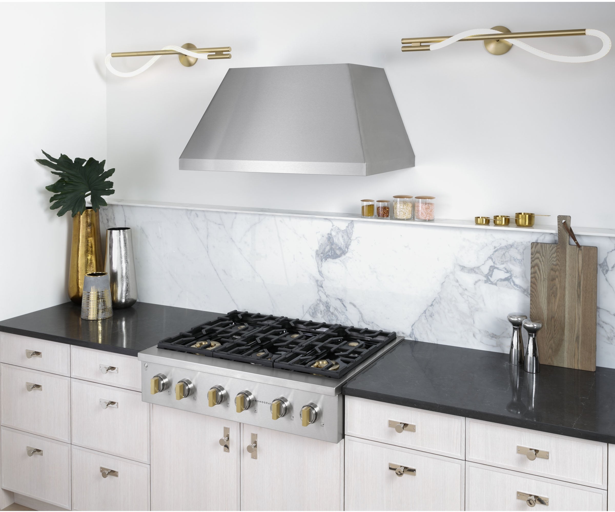 Monogram ZGU366NTSS 36 Inch Slide In Professional Gas Rangetop : 6