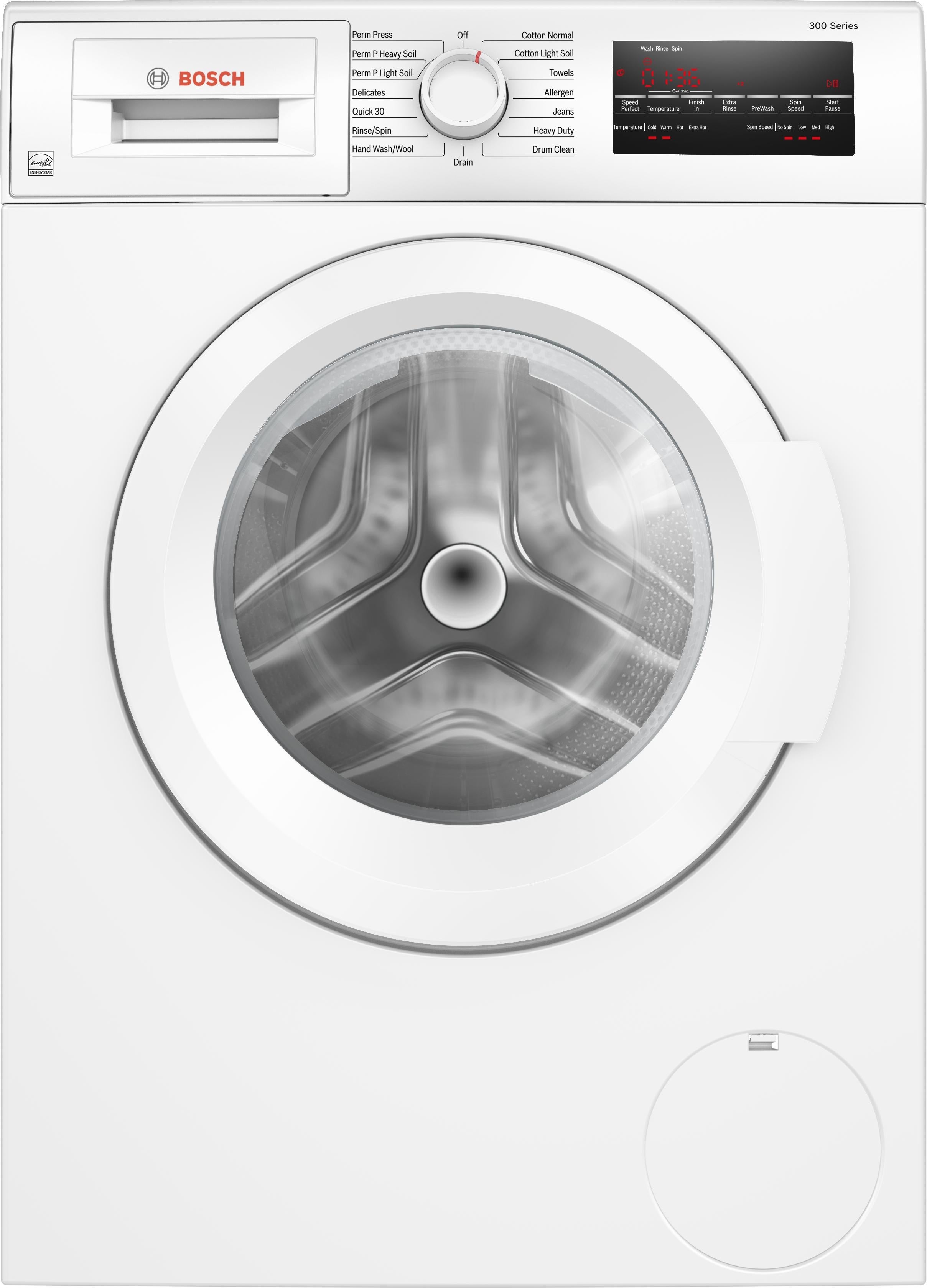 Bosch WGA12400UC 24 Inch Front Load Washer White | Plesser's
