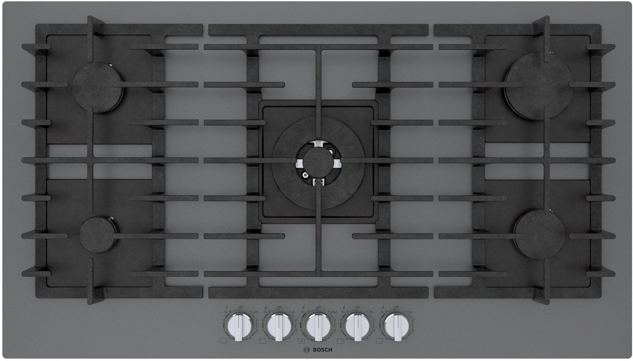 Bosch NGMP677UC Dark Silver, Natural Gas