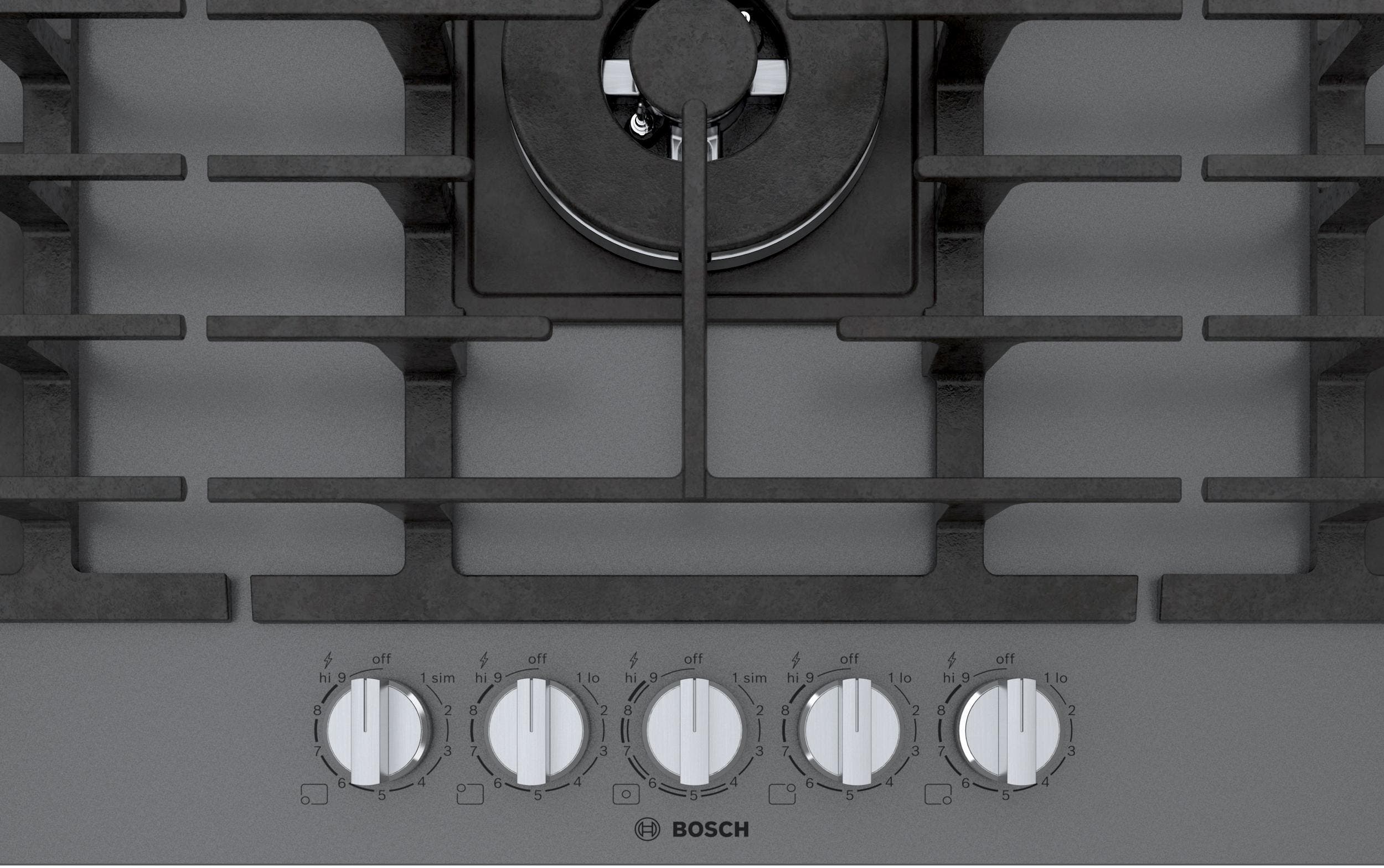 Bosch NGMP677UC Dark Silver, Natural Gas