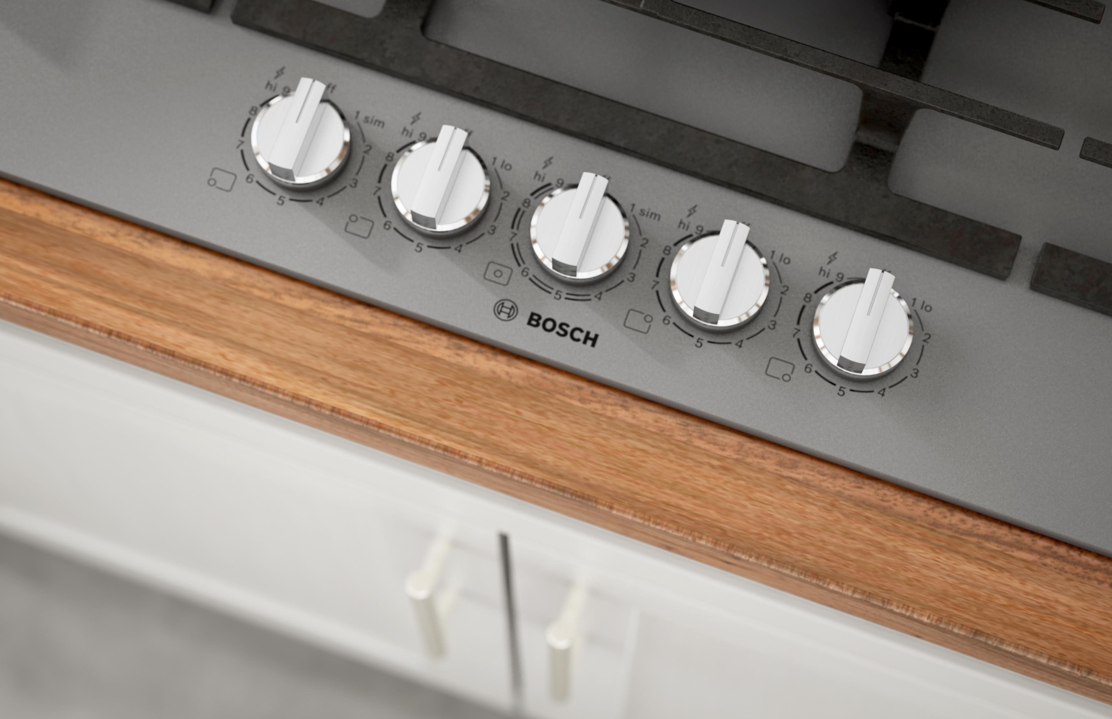Bosch NGMP677UC Dark Silver, Natural Gas