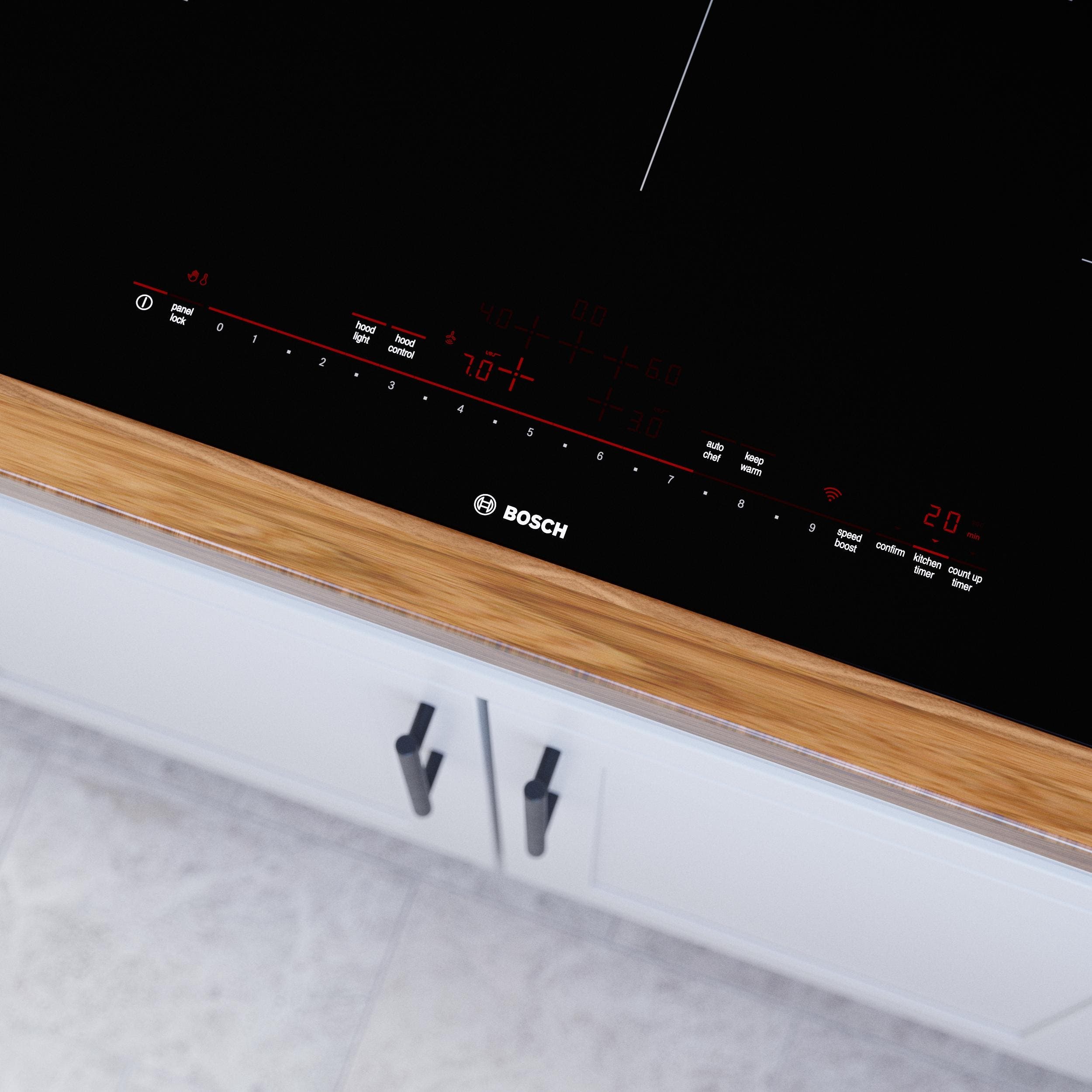 Bosch NIT8660UC Black, Frameless