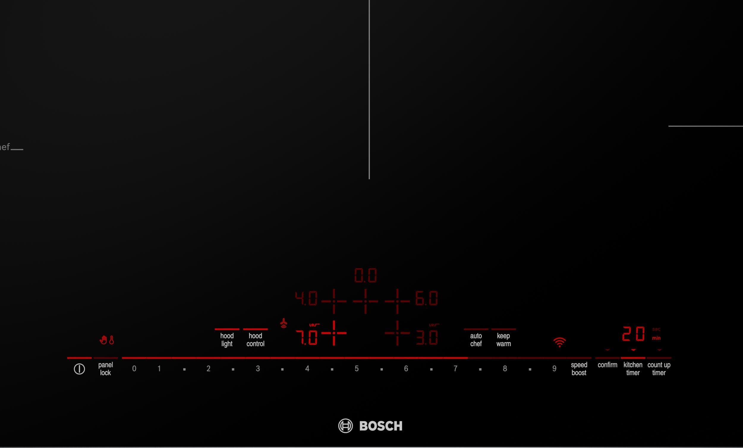 Bosch NIT8660UC Black, Frameless